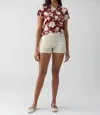 Sanctuary The Perfect Geo Print Cotton Blend Knit Top In Multi