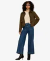 Sanctuary Petite Avid Spread Collar Button-front Jacket In Green