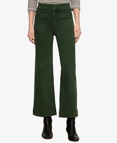 Sanctuary Petite Chelsea Wide-leg Pocket Ankle Jeans In Gray