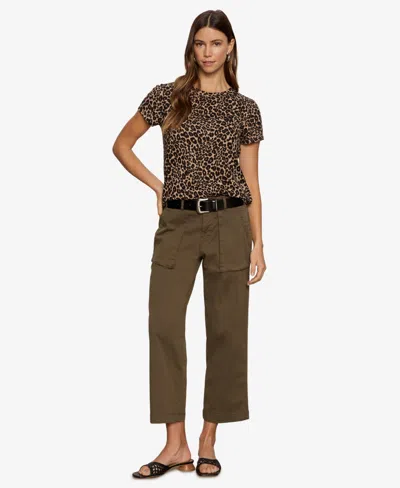 Sanctuary Petite Cropped Ranger Pants In Brown