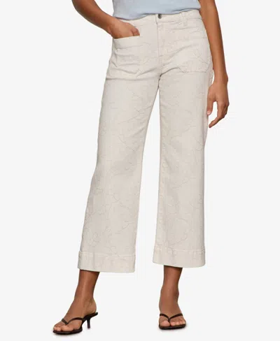 Sanctuary Petite Marine Mid Rise Crop Jeans In Gray