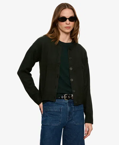 Sanctuary Petite Must-have Semi-cropped Cardigan In Gold
