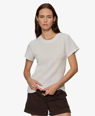 Sanctuary Petite Short-sleeve Crew Neck T-shirt In White
