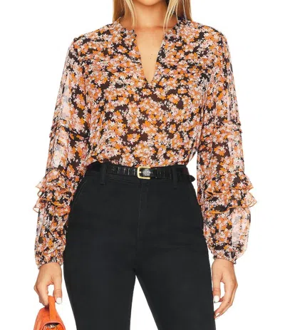 Sanctuary Pintuck Blouse In Harvest In Multi