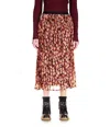 Sanctuary Pleated Midi Skirt In Multi