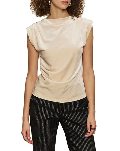 Sanctuary Pleated Sleeveless Top In Neutral