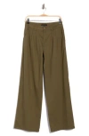 Sanctuary Pleated Wide Leg Pants In Green