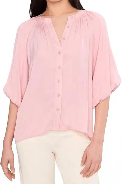 Sanctuary Plenty Of Love Bubble Blouse In Light Bloom Pink