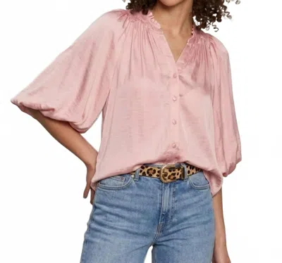 Sanctuary Plenty Of Love Bubble Blouse In Light Bloom Pink