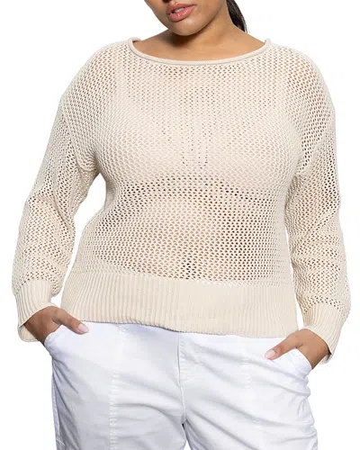 SANCTUARY PLUS OPEN KNIT SWEATER