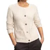 Sanctuary Pointelle Knitted Jacket In Brown