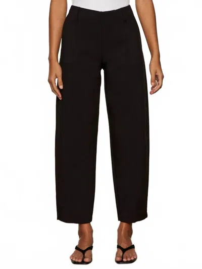 Sanctuary Polished Barrel Pant In Black