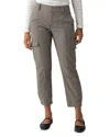 Sanctuary Polished Cargo Ankle Pant In Compact Houndstooth In Multi