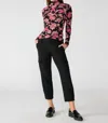 Sanctuary Polished Straight Leg Crop Cargo Pants In Black