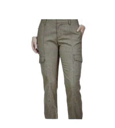 Sanctuary Polished Cargo Pant Compact In Houndstooth