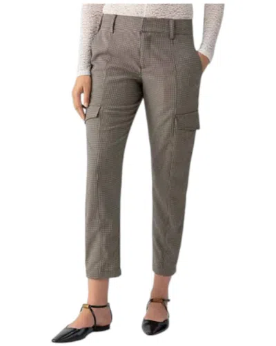 Sanctuary Polished Cargo Pants In Compact Houndstooth