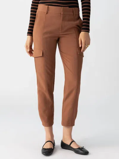 Sanctuary Polished Cargo Pants In Raw Hide In Multi