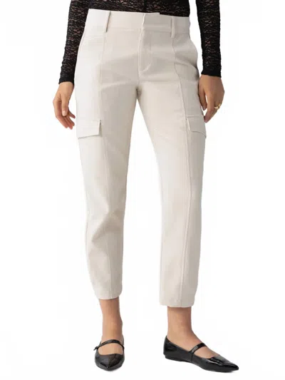SANCTUARY POLISHED CARGO PANTS IN TOASTED MARSHMALLOW