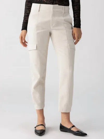 SANCTUARY POLISHED CARGO PANTS IN TOASTED MARSHMALLOW