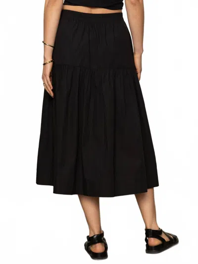 Sanctuary Poplin Praire Skirt In Black