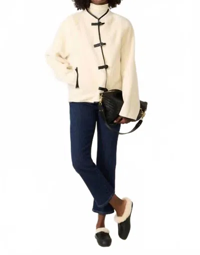 Sanctuary Powder Sherpa Jacket In Chalk In Beige