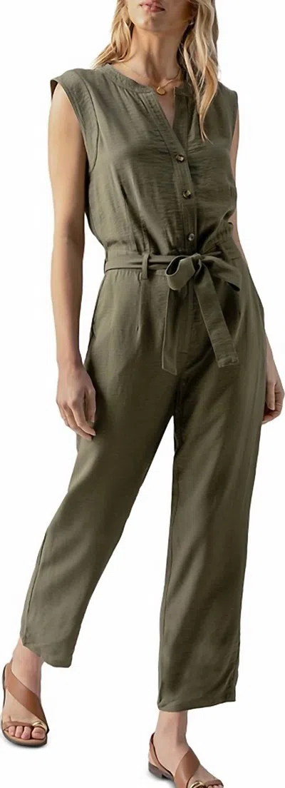 Sanctuary Prima Jumpsuit In Camo Green