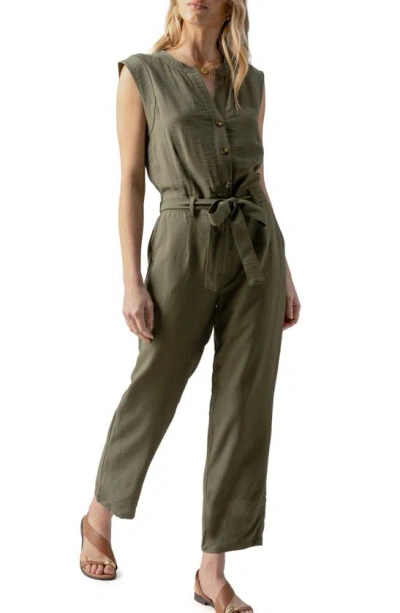 Sanctuary Prima Sleeveless Jumpsuit In Burnt Olive