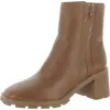 Sanctuary Primetime Womens Leather High Heel Booties In Brown