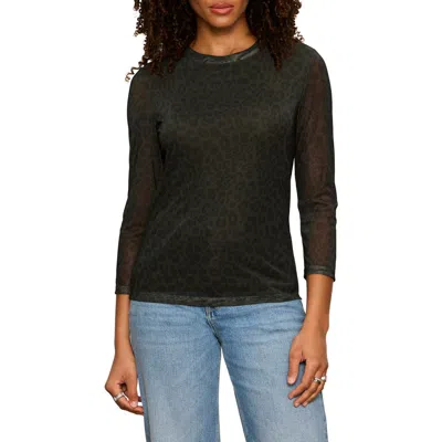Sanctuary Print Mesh Top In Kalamata L