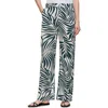 Sanctuary Print Wide Leg Trousers In Black
