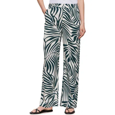 Sanctuary Soft High Rise Trouser In Green Oasis In Blue