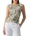 SANCTUARY PRINTED TWIST FRONT TOP