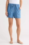 Sanctuary Pull-on Shorts In Medium Blu