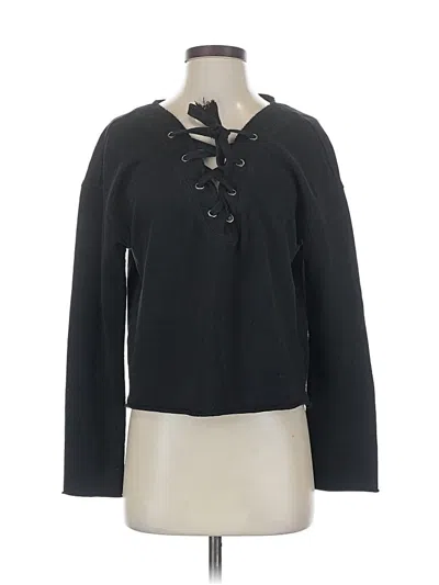 Pre-owned Sanctuary Pullover Sweater In Black