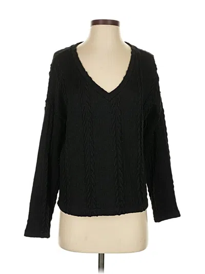 Pre-owned Sanctuary Pullover Sweater In Black