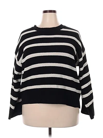 Pre-owned Sanctuary Pullover Sweater In Black