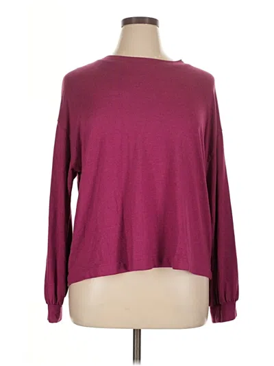 Pre-owned Sanctuary Pullover Sweater In Burgundy