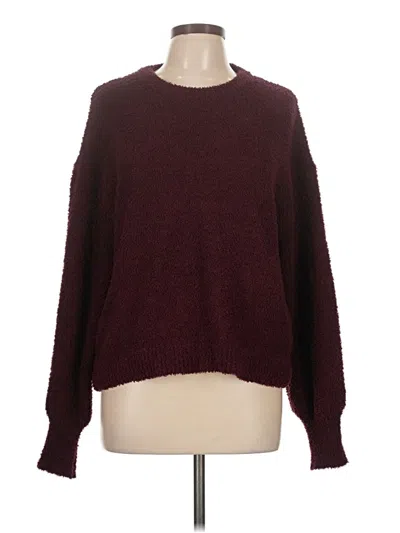 Pre-owned Sanctuary Pullover Sweater In Burgundy