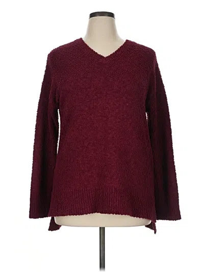 Pre-owned Sanctuary Pullover Sweater In Burgundy