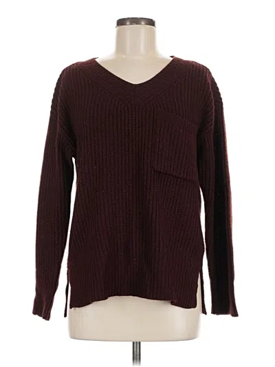 Pre-owned Sanctuary Pullover Sweater In Burgundy