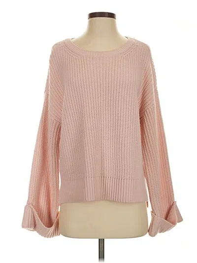 Pre-owned Sanctuary Pullover Sweater In Pink