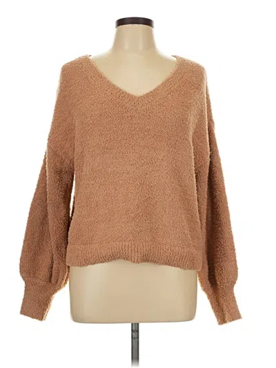 Pre-owned Sanctuary Pullover Sweater In Tan