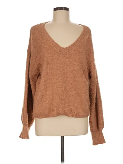 Pre-owned Sanctuary Pullover Sweater In Tan