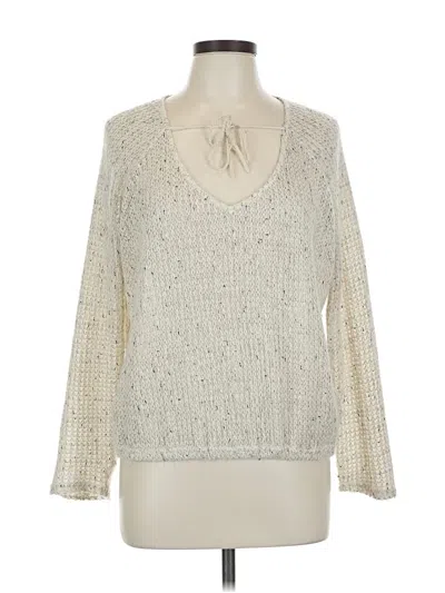 Pre-owned Sanctuary Pullover Sweater In White