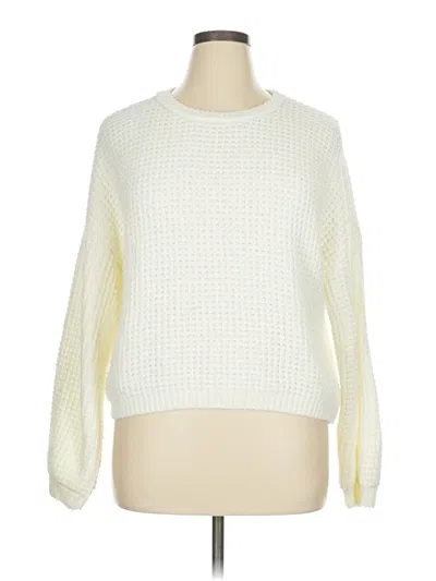 Pre-owned Sanctuary Pullover Sweater In White