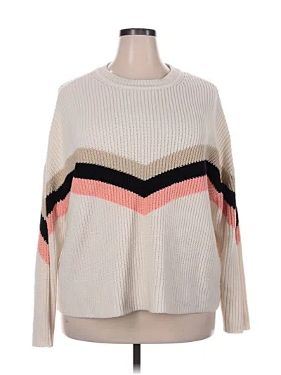 Pre-owned Sanctuary Pullover Sweater In White