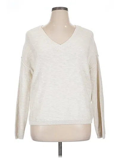 Pre-owned Sanctuary Pullover Sweater In White