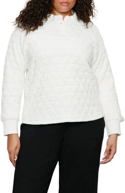 Sanctuary Quilted Popover Top In White