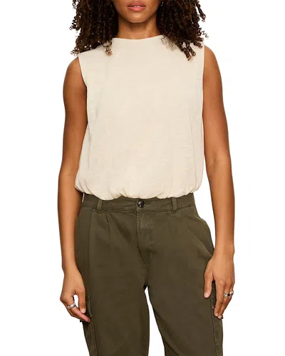 Sanctuary Quinn Knit Bubble Top In Neutral