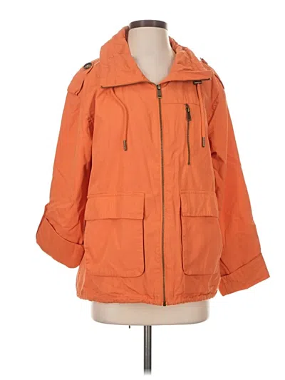 Pre-owned Sanctuary Raincoat In Orange